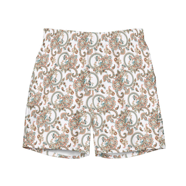 Paisley Swim Trunks for Men: Dolce Vita Resort Shorts