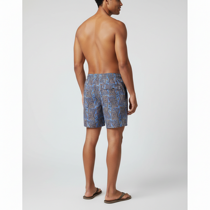 Kashmir Swim Trunks: Recycled Polyester Beach Shorts